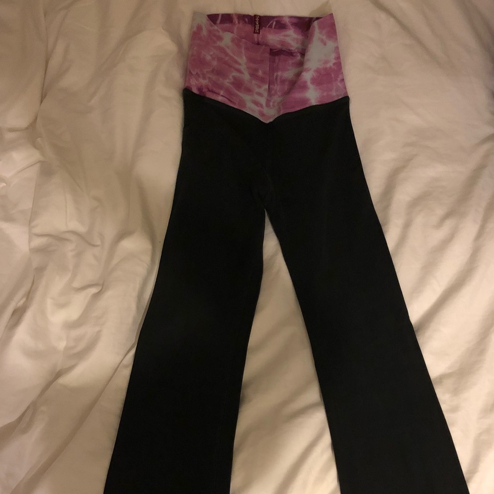 Hard Tail Roll Over Flared Yoga Pants Size XS